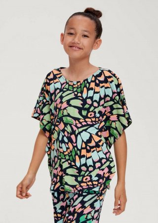 s.Oliver T-Shirt mit Fledermausärmel - navy