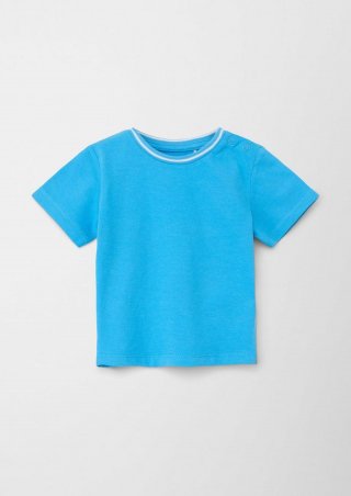 s.Oliver Softes T-Shirt aus Baumwolle - türkisblau