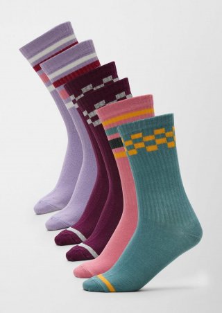 s.Oliver Socken im 6er-Set - lavendel