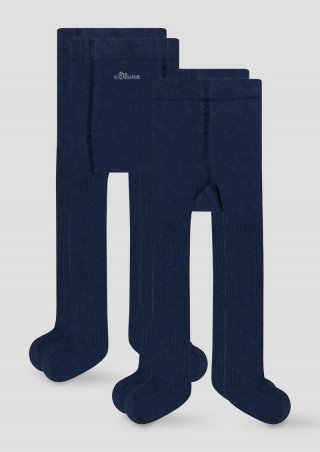 s.Oliver Strumpfhose im 2er-Set - tiefblau