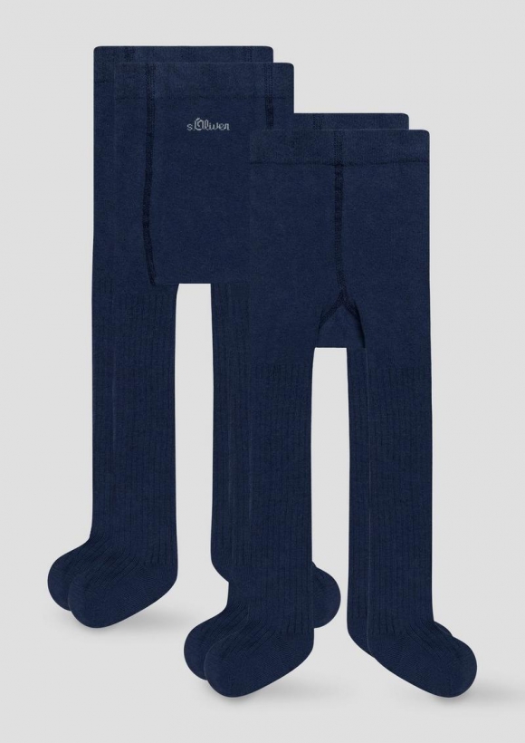 s.Oliver Strumpfhose im 2er-Set - tiefblau