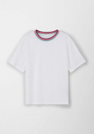 s.Oliver T-Shirt mit Print-Detail - weiß