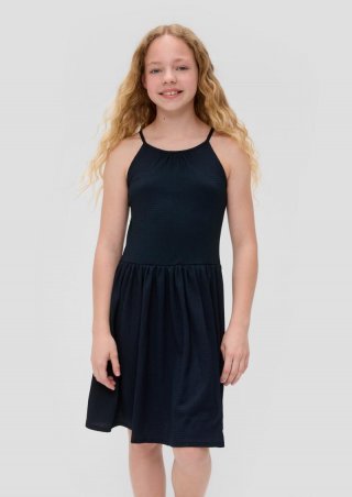 s.Oliver Ärmelloses Kleid mit Raffung - navy