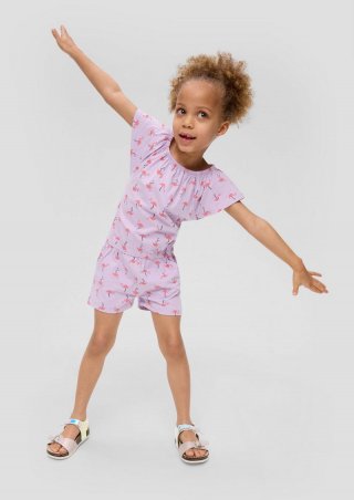 s.Oliver Overall mit All-over-Print - lavendel