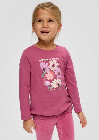 s.Oliver Longsleeve mit Effektprint - pink