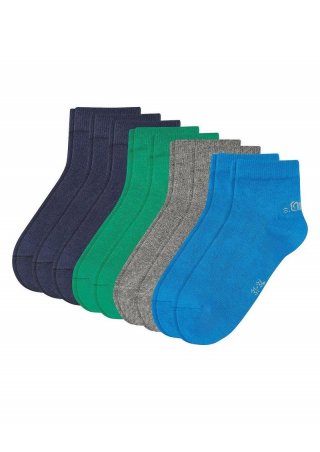 s.Oliver 9er-Pack Socken - pastelltürkis