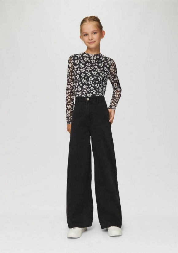 s.Oliver Jeans / Regular Fit / Super High Rise / Wide Leg - graphit