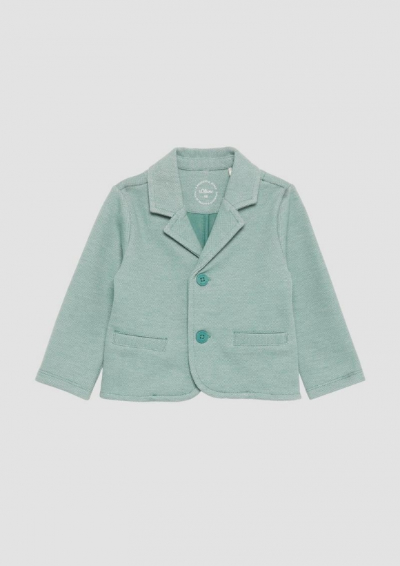 s.Oliver Festiver Blazer aus strukturierter Sweatware - minze