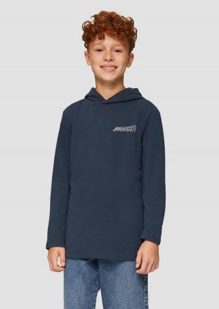 s.Oliver Hoodie mit Rückenprint - navy