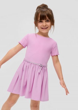 s.Oliver Kleid mit abnehmbaren Glitzergürtel - rosa