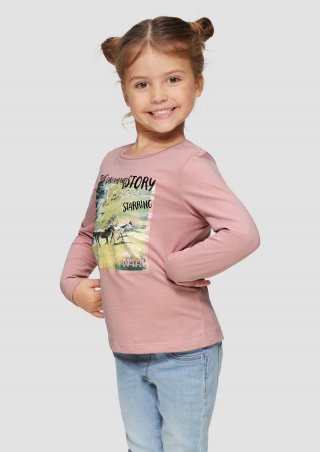 s.Oliver Langarmshirt mit Fotoprint - zartrosa