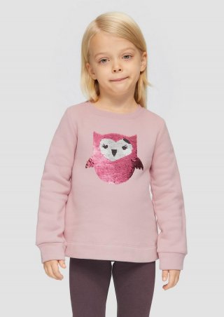 s.Oliver Sweatshirt mit Wendepailletten - zartrosa