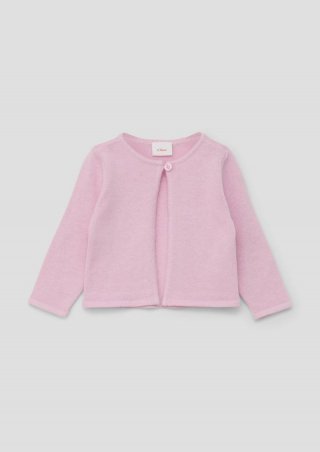 s.Oliver Strickjacke aus Baumwollmix - rosa