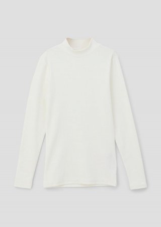 s.Oliver Longsleeve mit Rippstruktur - ecru