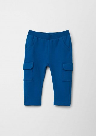 s.Oliver Sweatpants mit Cargotaschen - azurblau