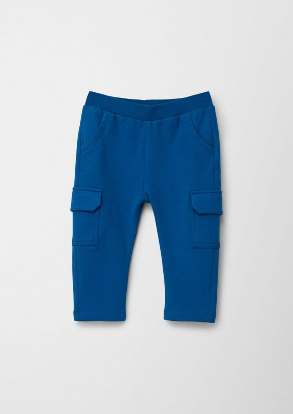 s.Oliver Sweatpants mit Cargotaschen - azurblau
