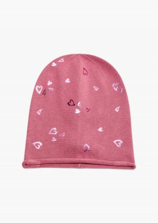 s.Oliver Feinstrickmütze aus Modalmix - pink