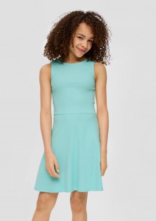 s.Oliver Skaterkleid mit Rückenausschnitt - helles türkis
