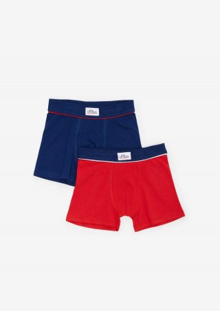 s.Oliver 2er-Pack Jersey-Boxershorts - blau