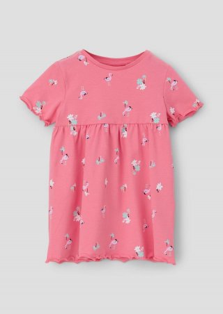 s.Oliver Kleid mit Raffung - pink