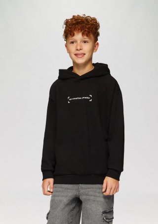 s.Oliver Oversized Sweatshirt mit großem Graffiti-Print - schwarz