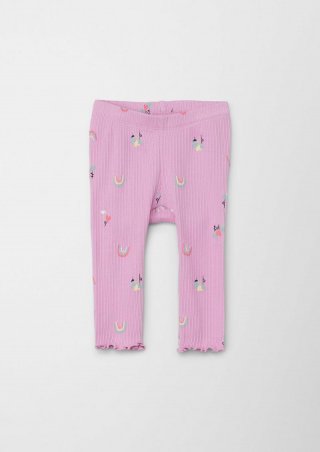 s.Oliver Leggings aus Rippware - rosa