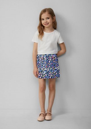 s.Oliver Rock mit All-over-Print und Elastikbund - navy