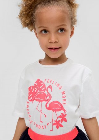 s.Oliver T-Shirt mit Frontprint - weiß