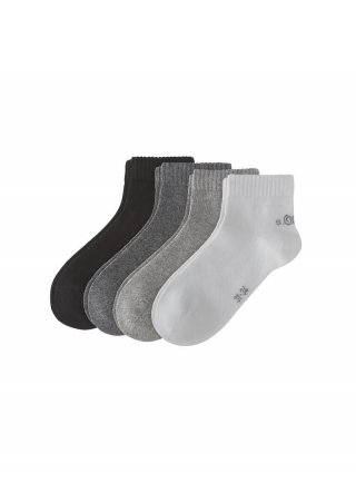 s.Oliver Socken im 4er-Pack - hellgrau