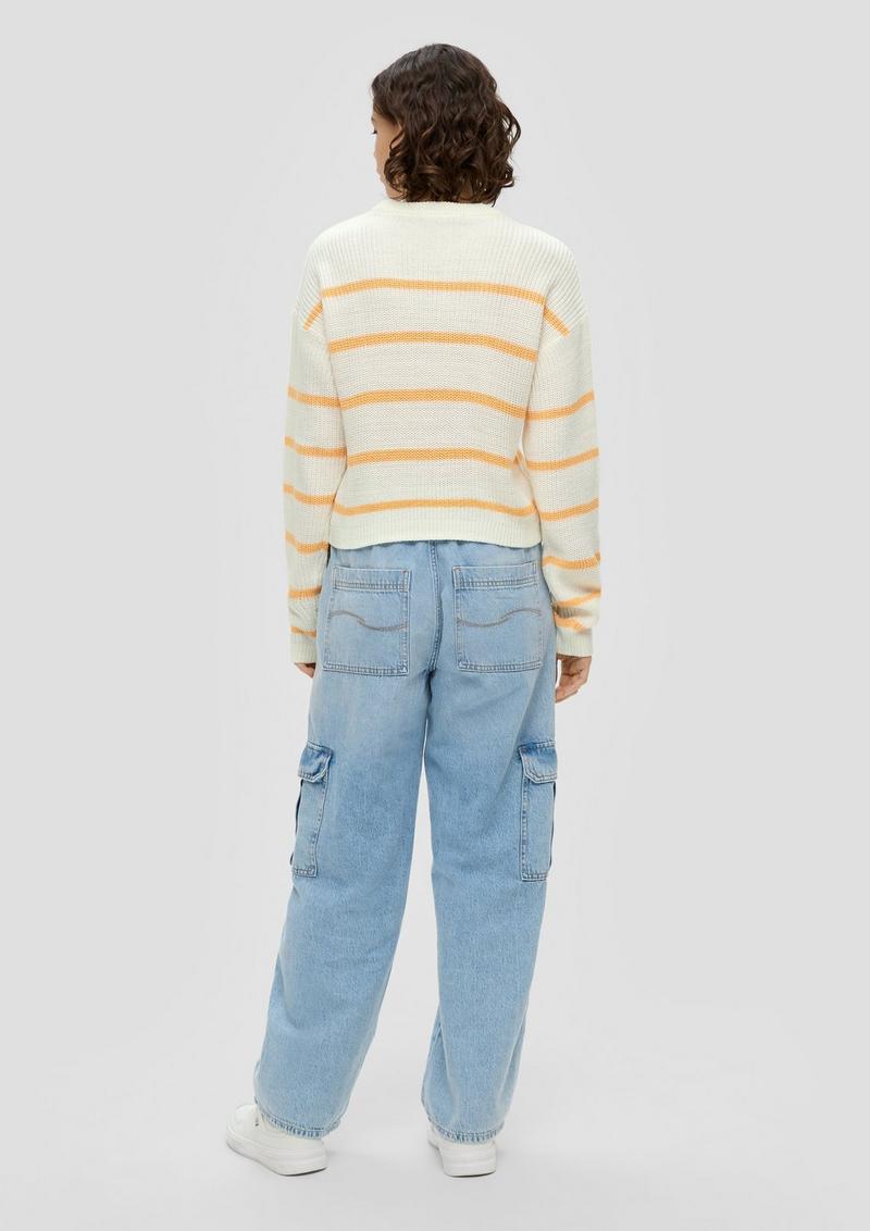 s.Oliver Leichter Sommerstrickpullover im Relaxed Fit - mango