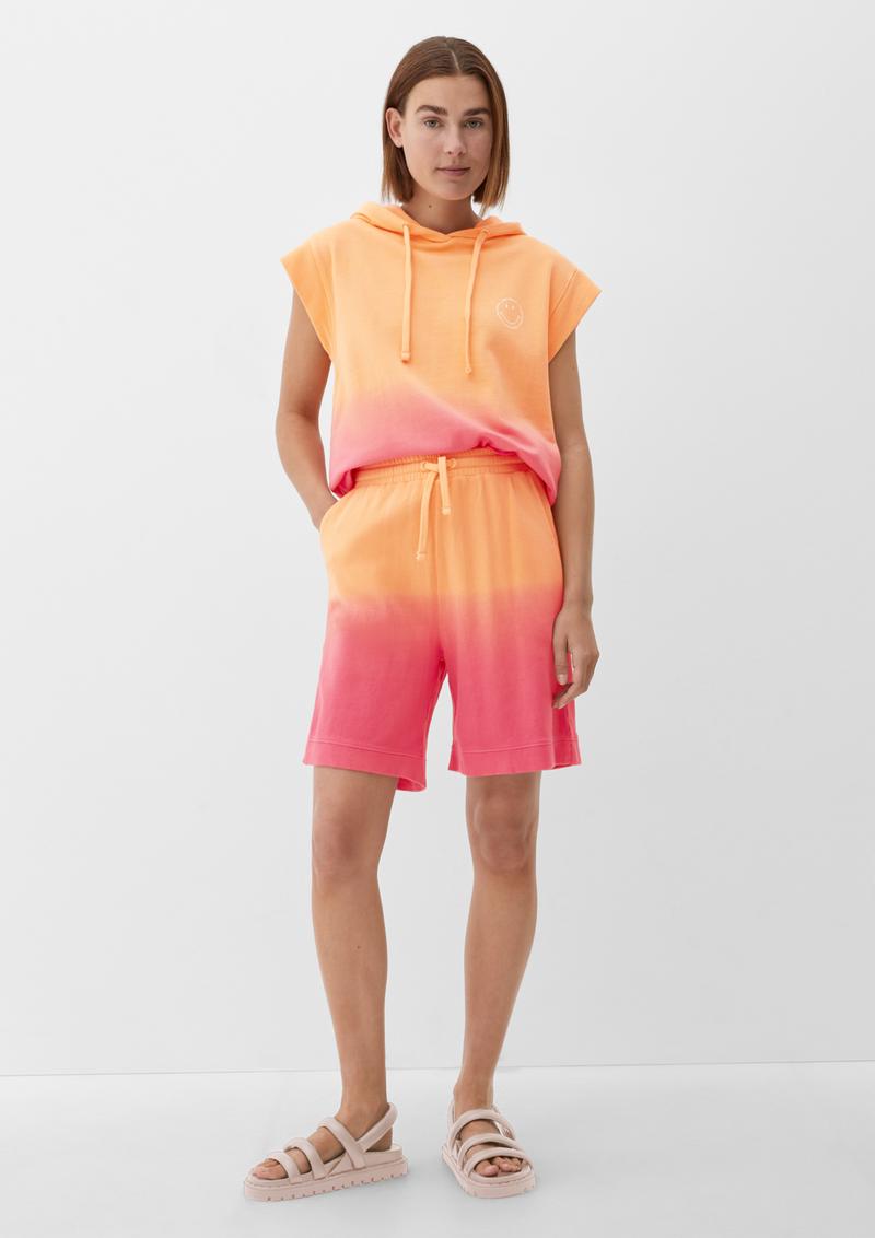 s.Oliver Kurzarm-Sweatshirt mit Smiley®-Print - pink