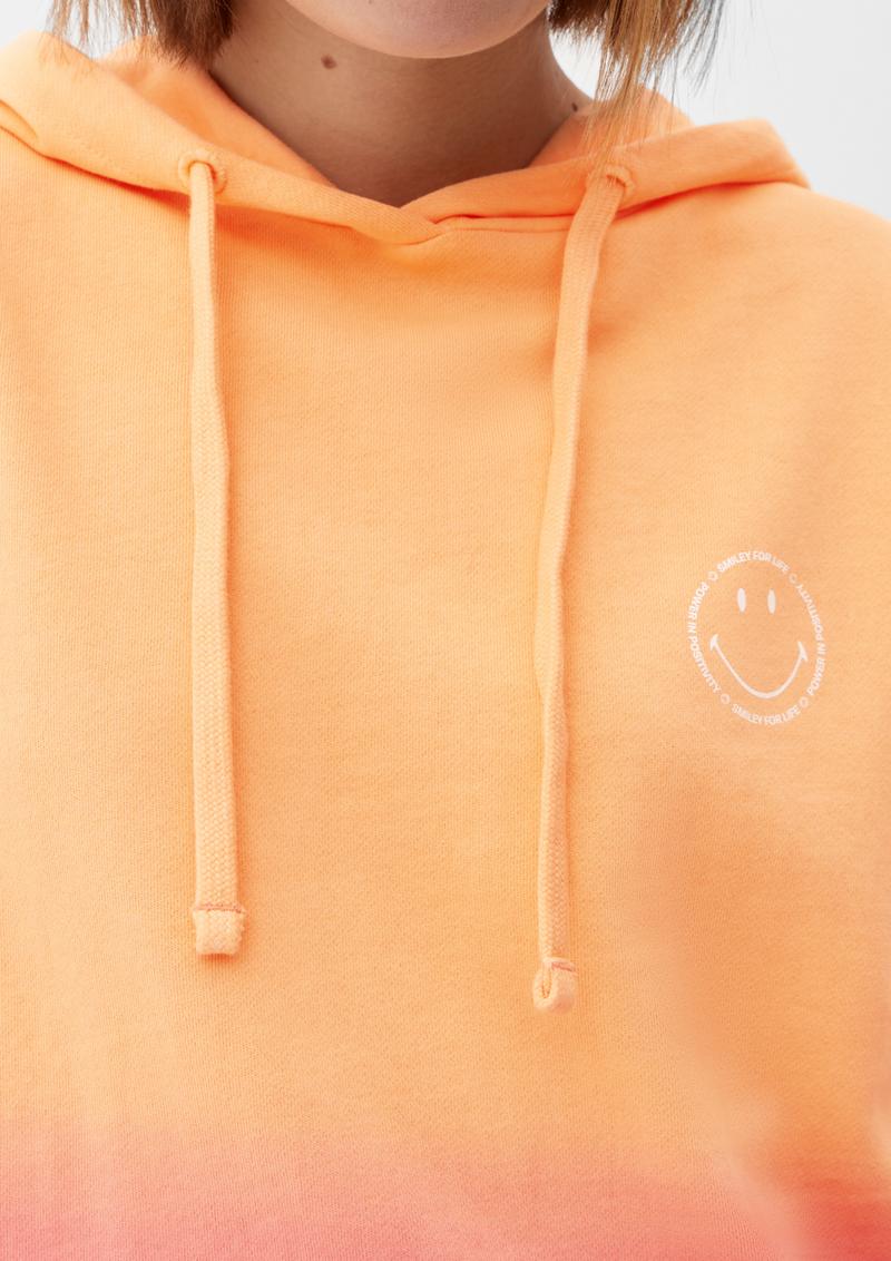 s.Oliver Kurzarm-Sweatshirt mit Smiley®-Print - pink