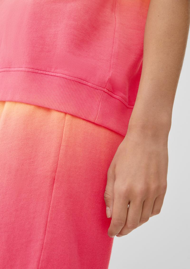 s.Oliver Kurzarm-Sweatshirt mit Smiley®-Print - pink