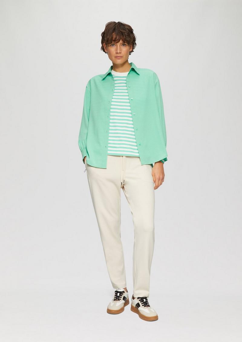 s.Oliver Jogpants aus Struktur-Jersey - beige