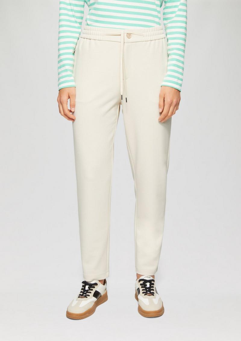 s.Oliver Jogpants aus Struktur-Jersey - beige