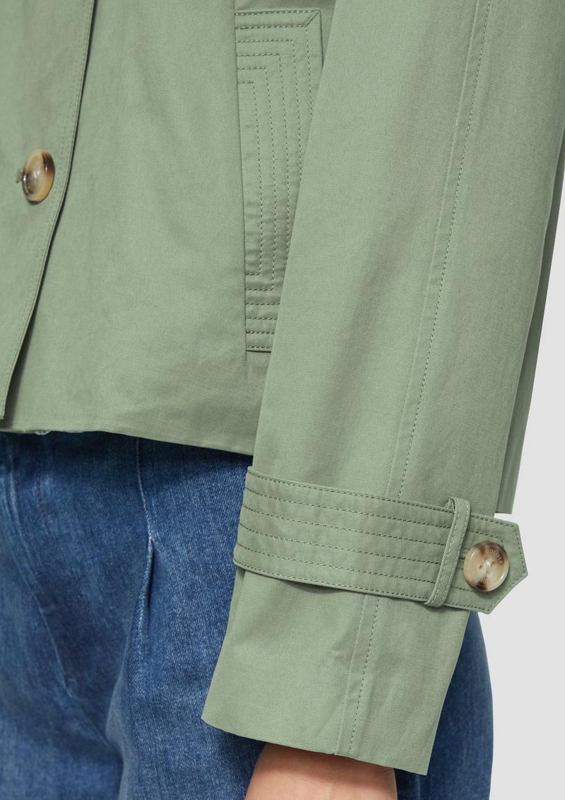 s.Oliver Cabanjacke mit Raglanärmeln und Streifenfutter - salbeigrün