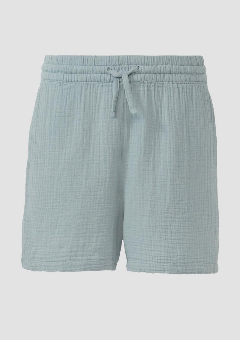 s.Oliver Shorts aus Musselin - salbeigrün