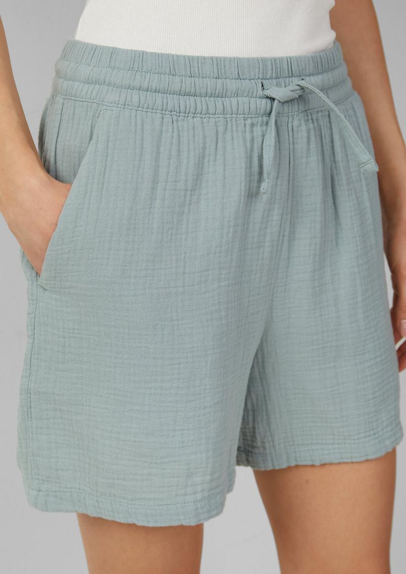 s.Oliver Shorts aus Musselin - salbeigrün