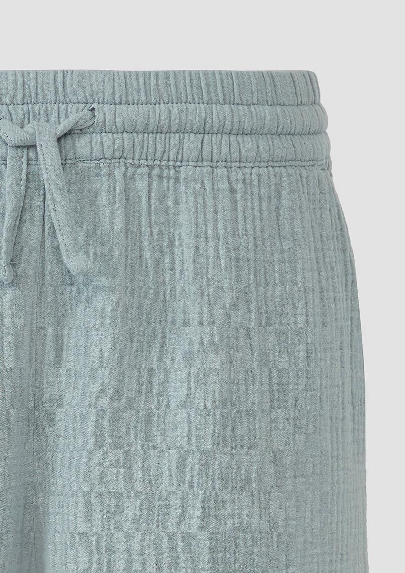 s.Oliver Shorts aus Musselin - salbeigrün