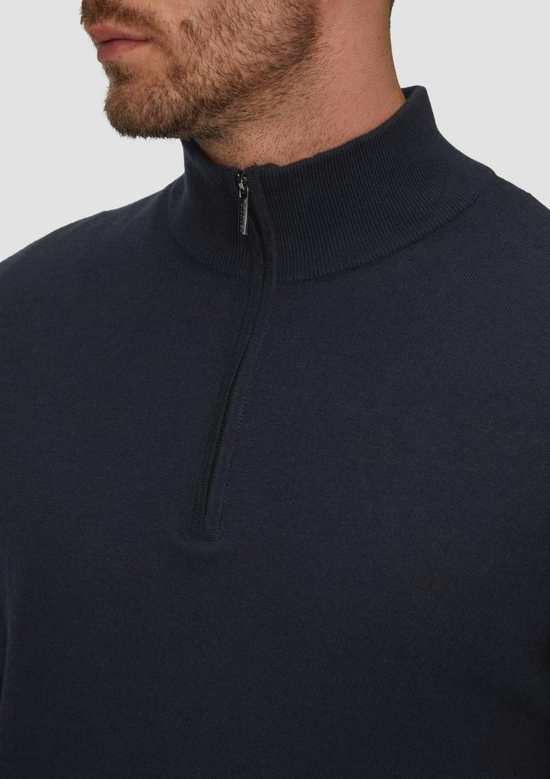 s.Oliver Strickpullover mit Stehkragen - navy