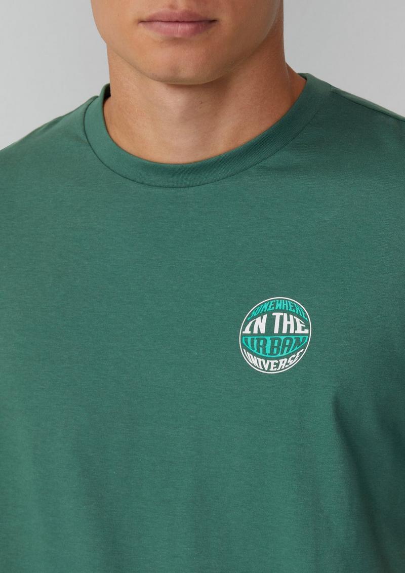 s.Oliver T-Shirt mit kleinem Print - tannengrün