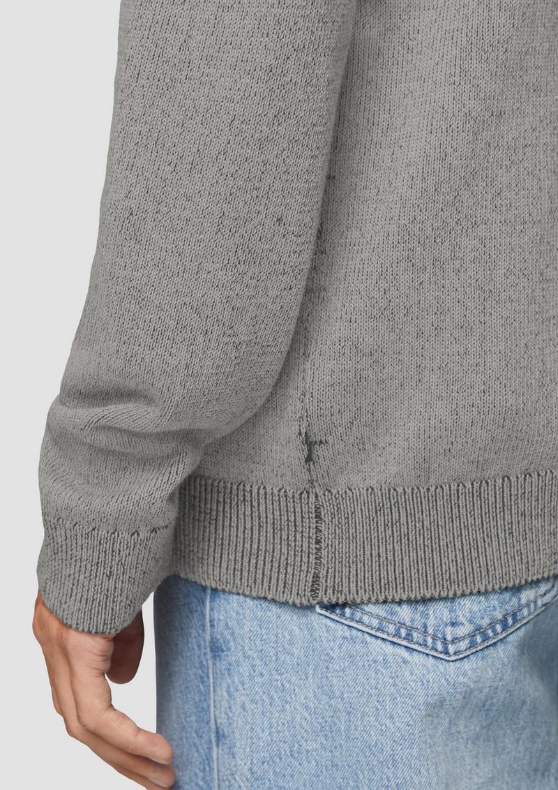 s.Oliver Strickpullover in melierter Optik - taubengrau