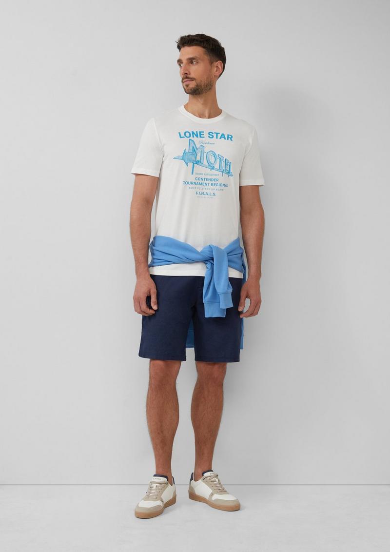 s.Oliver T-Shirt mit Artwork - weiß