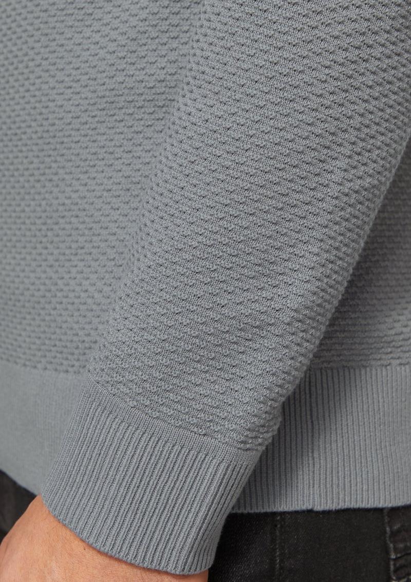 s.Oliver Strukturierter Strickpullover mit Logo-Patch - schiefergrau