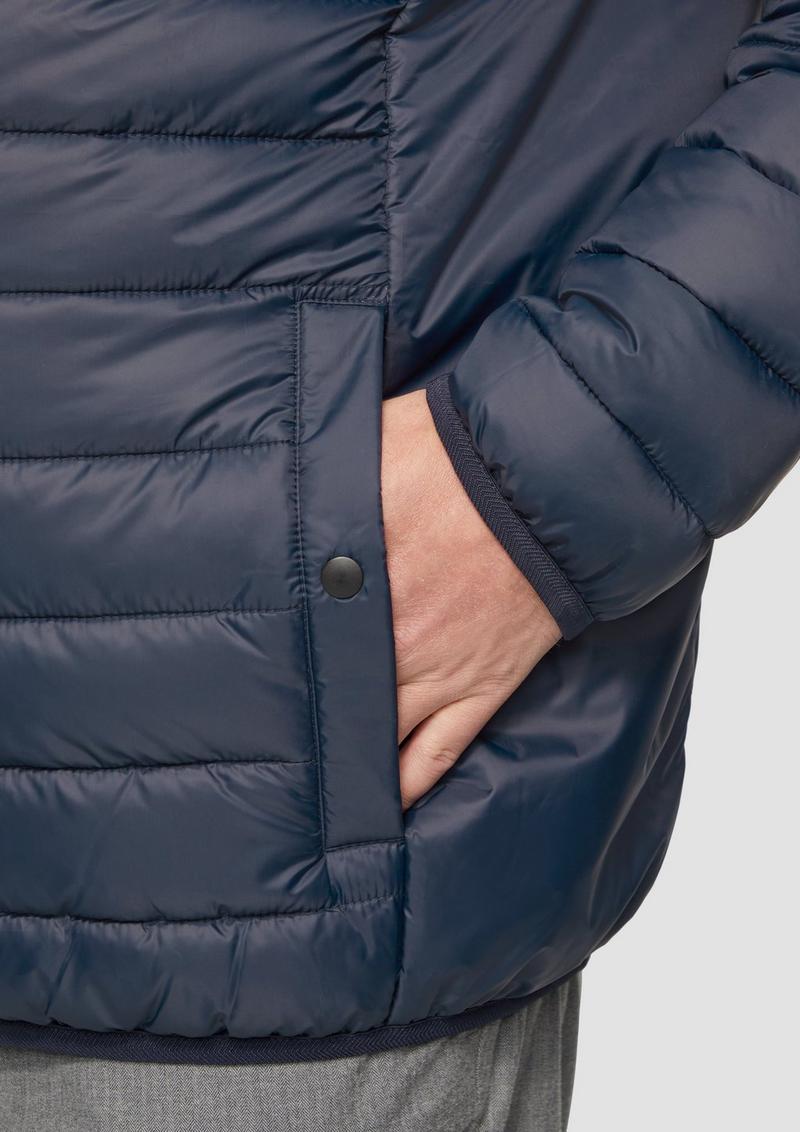 s.Oliver Steppjacke mit sportiven Kontrastdetails - navy