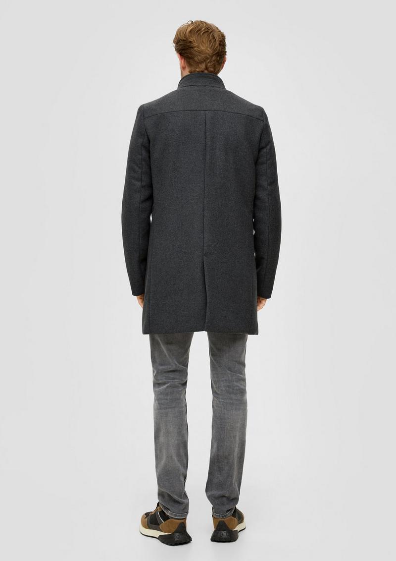 s.Oliver Mantel mit fixiertem Insert - dunkelgrau