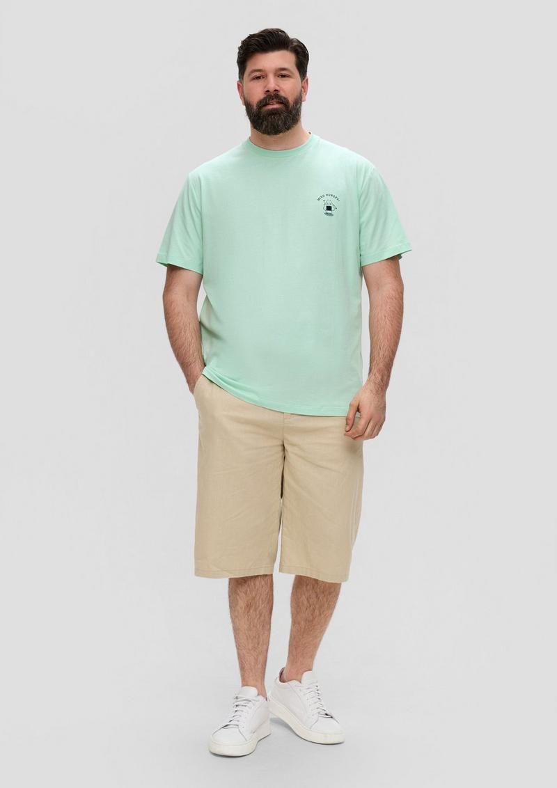 s.Oliver T-Shirt mit Grafik-Print - minze