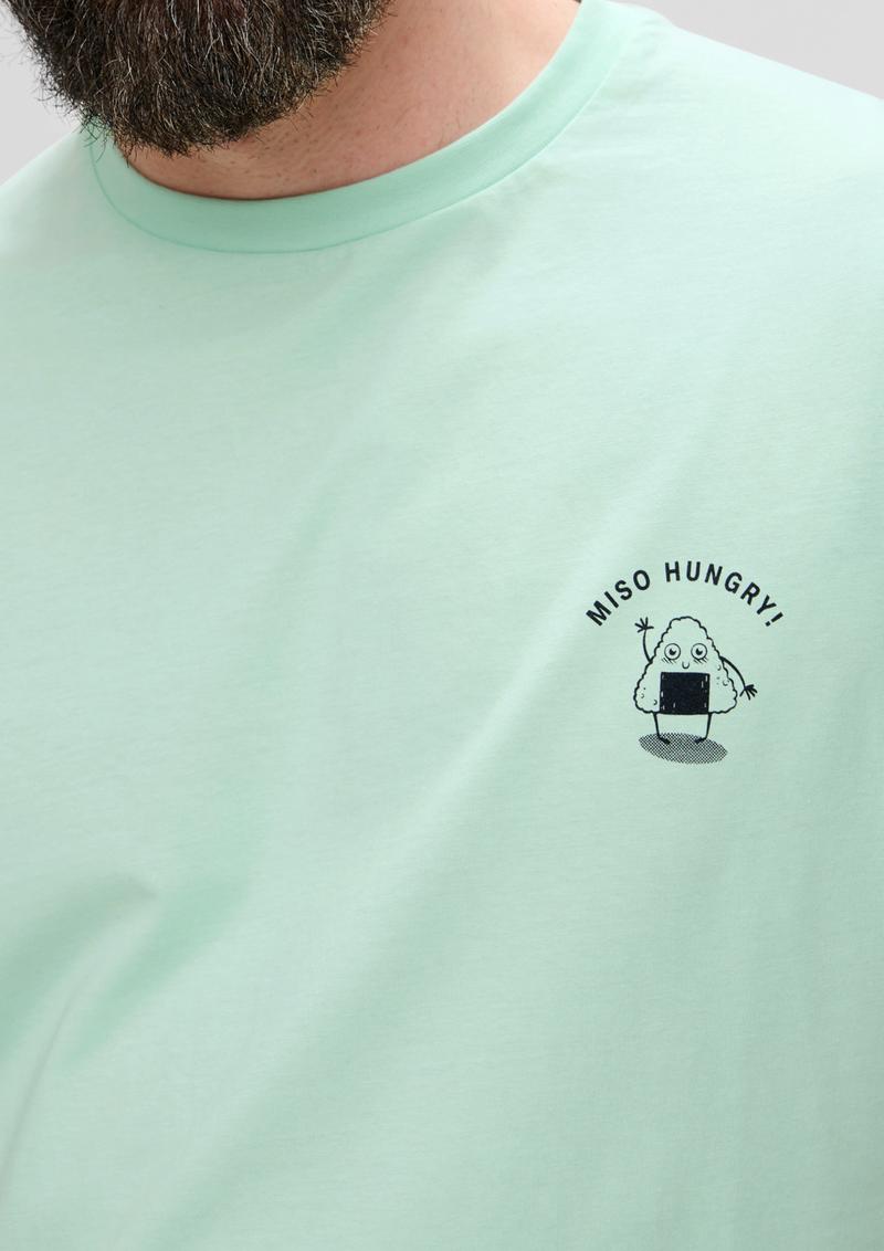 s.Oliver T-Shirt mit Grafik-Print - minze