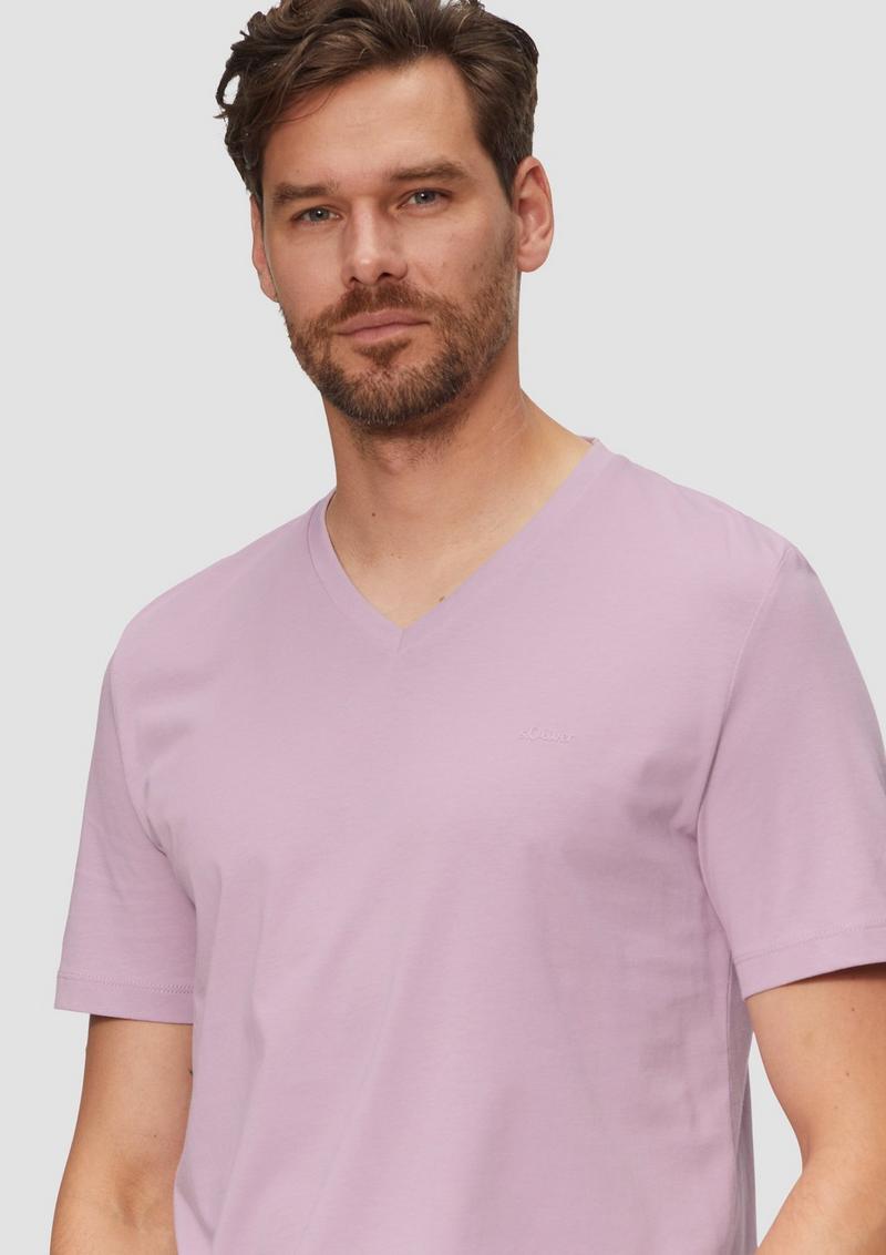 s.Oliver T-Shirt mit Logo-Detail - flieder