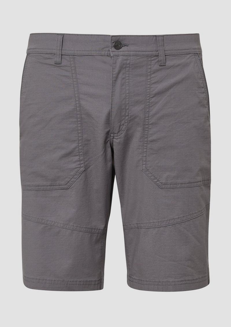 s.Oliver Phoenix: Bermuda mit Ripstop-Struktur im Worker-Style - grau